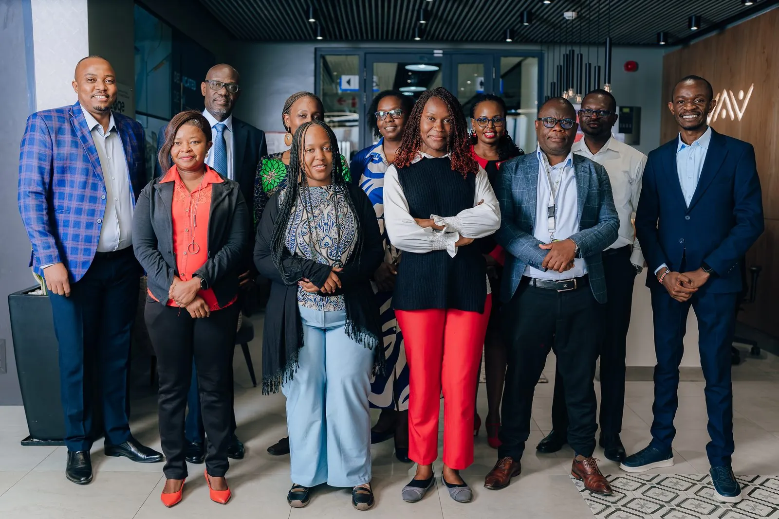The full APHF team photographed together in their office