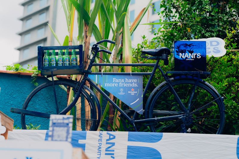 Nani's Heineken — Heineken bicycle setup