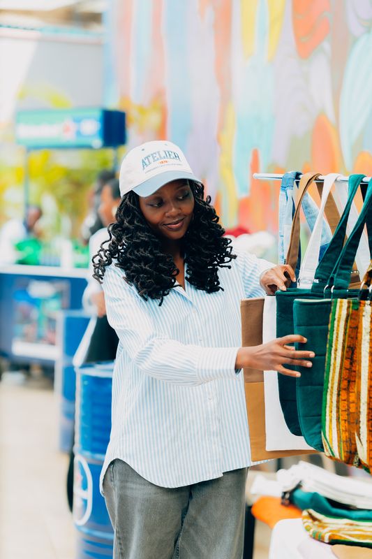 Nani's Heineken — woman with white cap